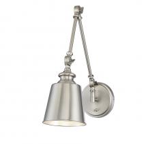 Savoy House Meridian CA M90089BN - 1-Light Adjustable Wall Sconce in Brushed Nickel (Set of 2)