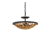 Savoy House Canada 6-9353-3-46 - Ventura 3-Light Ceiling Light in Matte Black and Gold