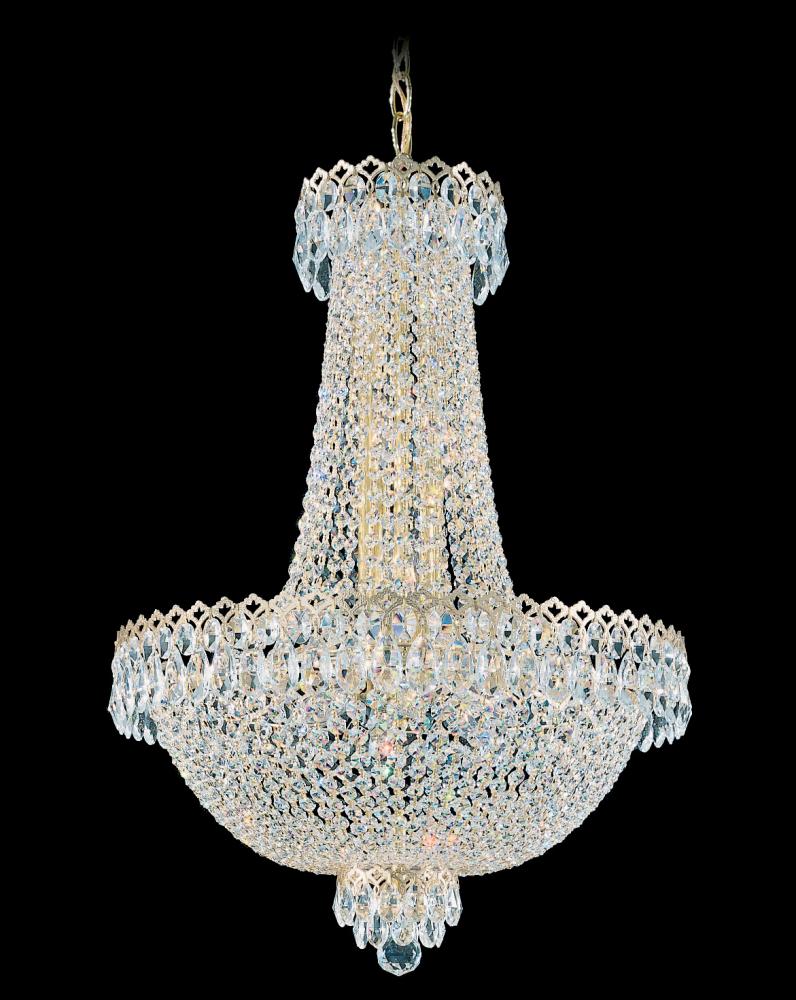 Camelot 12 Light 120V Chandelier in Aurelia with Clear Optic Crystal