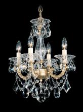 Schonbek 1870 5344-26S - La Scala 4 Light 120V Chandelier in French Gold with Clear Crystals from Swarovski