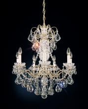 Schonbek 1870 3656-211H - New Orleans 7 Light 120V Chandelier in Aurelia with Clear Heritage Handcut Crystal