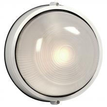 Galaxy Lighting 305111WH-132EB - Outdoor Cast Aluminum Marine Light - in White finish with Frosted Glass (Wall or Ceiling Mount)