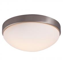 Galaxy Lighting 615353BN-213EB - Flush Mount Ceiling Light - in Brushed Nickel finish with Satin White Glass