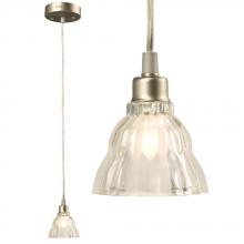 Galaxy Lighting 911584PT - Mini-Pendant - Pewter with Clear Frosted Glass