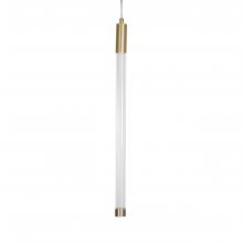 Russell Lighting PD7011/SG/CL - Saskia - LED Pendant 21 In Soft Gold with Clear Glass and Clear Acrylic