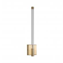 Russell Lighting WL7013/SG/CL - Saskia - LED 16 Wall Sconce In Soft Gold with Clear Glass and Clear Acrylic