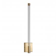 Russell Lighting WL7014/SG/CL - Saskia - LED 21 Wall Sconce In Soft Gold with Clear Glass and Clear Acrylic