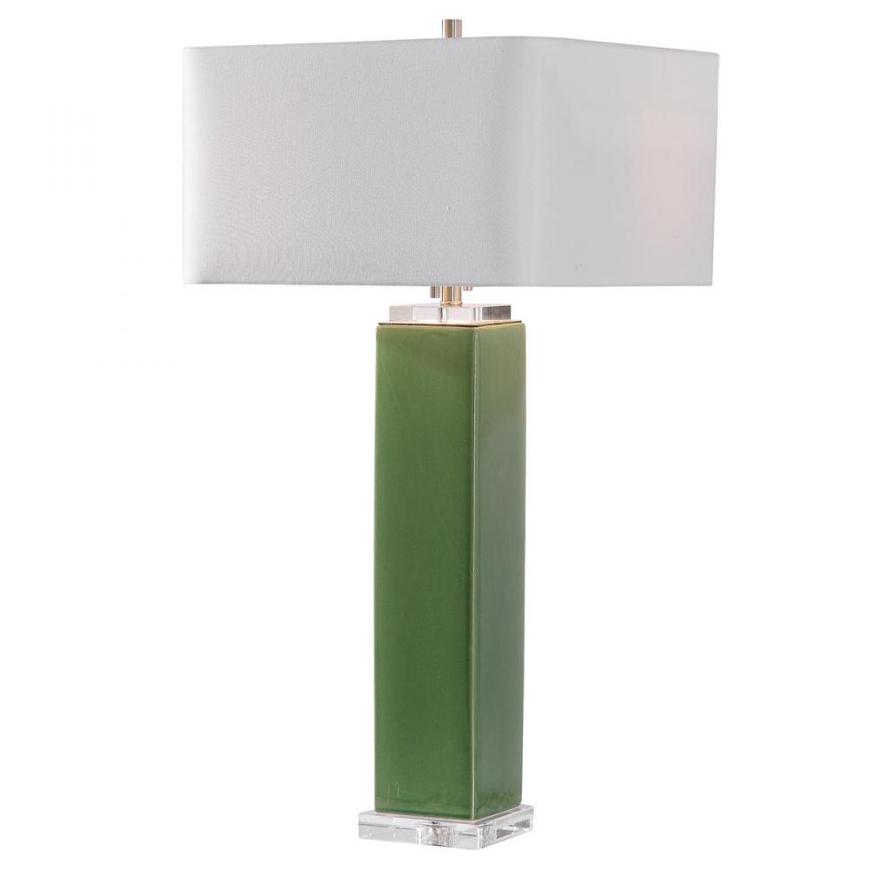 Uttermost Aneeza Tropical Green Table, Large Green Table Lamp