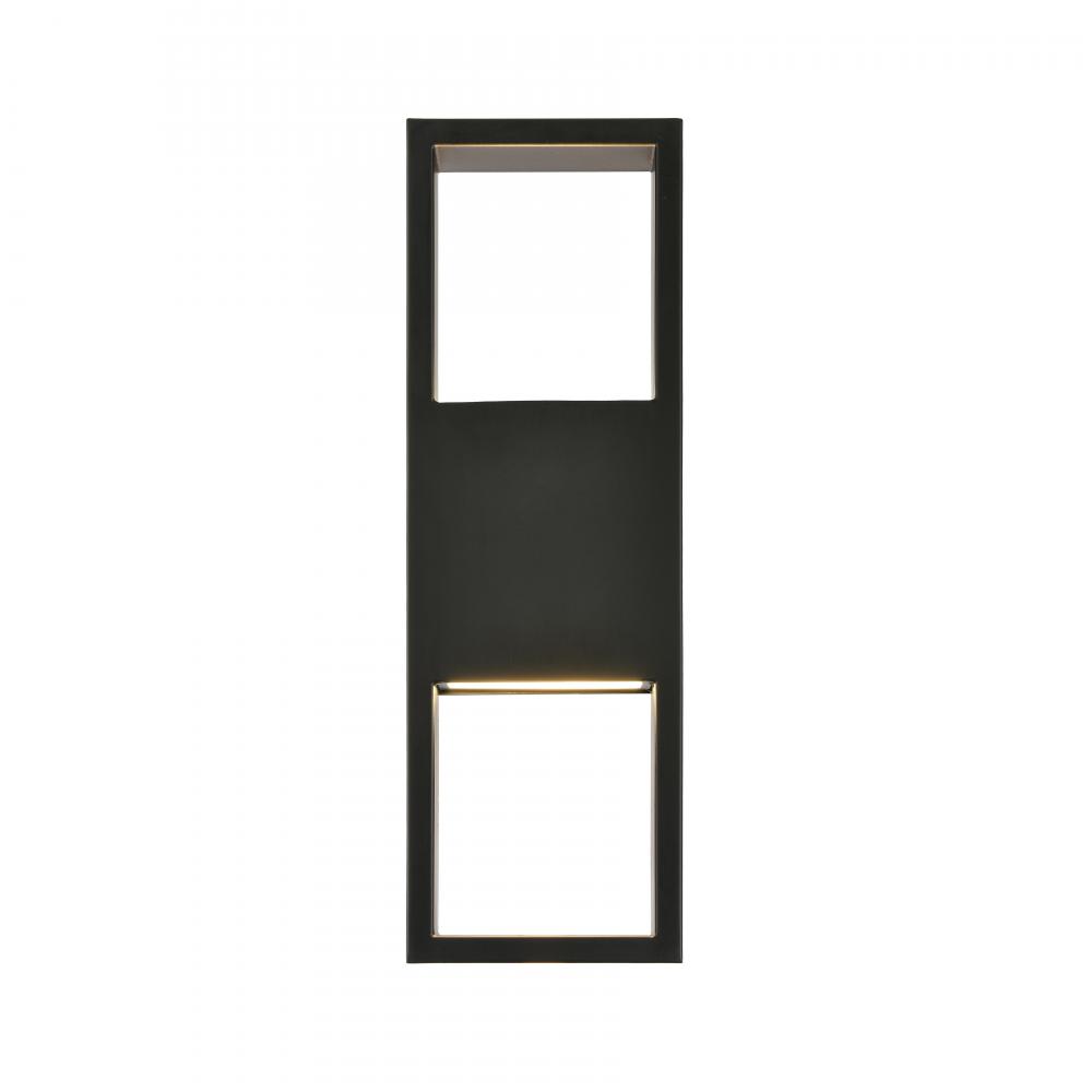 Reflection Point 15&#39;&#39; High LED Outdoor Sconce - Matte Black