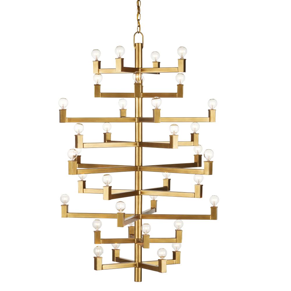 Andre Large Brass Chandelier